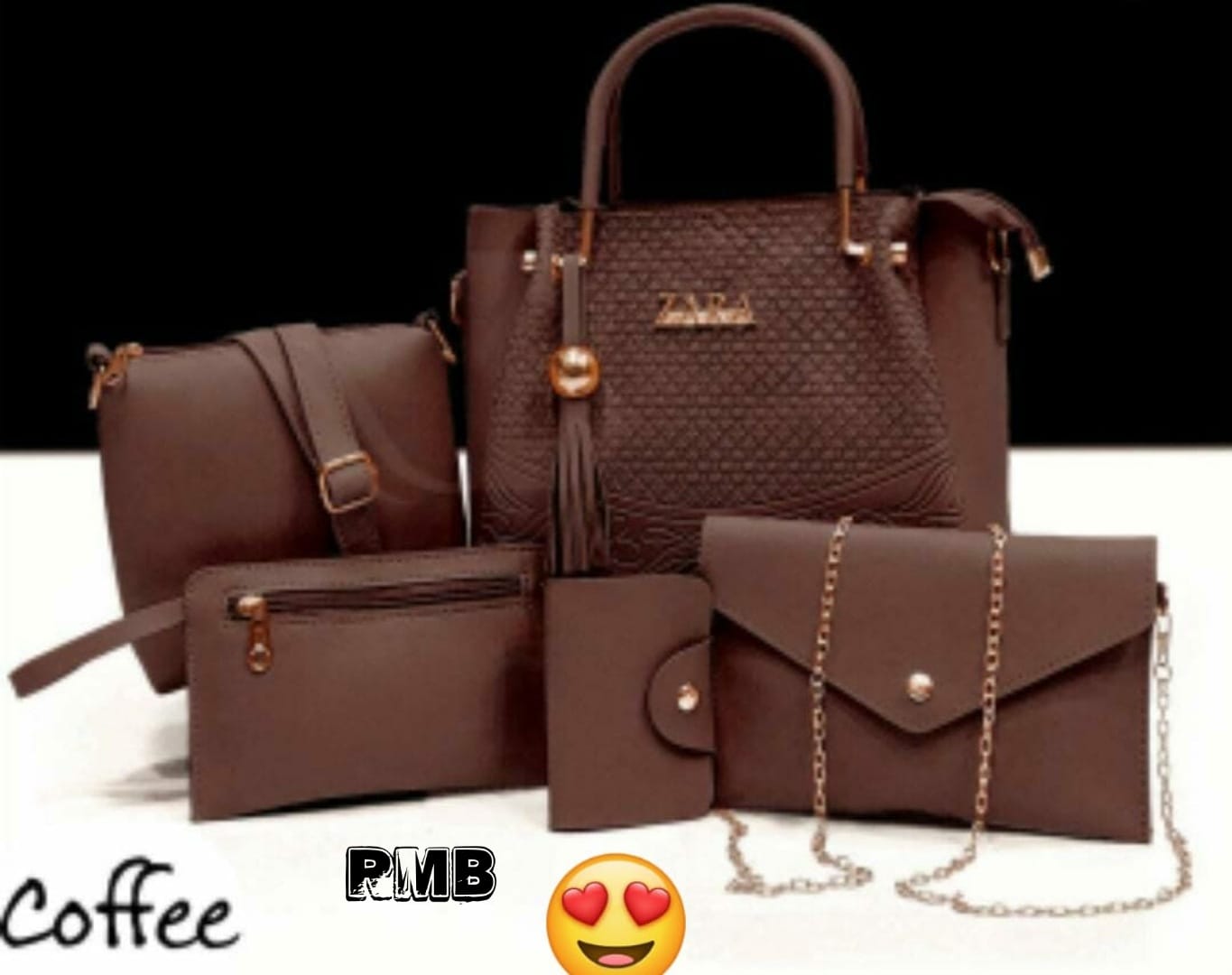 Buy Bagsy Malone Women's Brown Combo Tote Bag (Set of 3) online