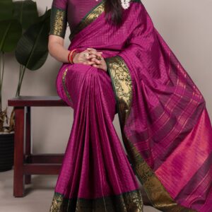 Presenting New Designer poly cotton elegance with zari boarder saree collection