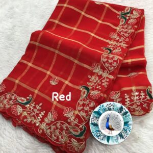 Presenting New Beautiful natural party wear pita & work saree collection