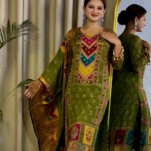 Presenting New Designer Treditional collection Digital printed kurti pent with duppata set